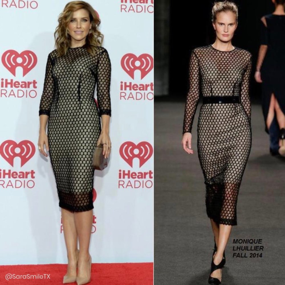 MONIQUE LHUILLIER COLLECTION RUNWAY Sexy Black Net Corset Cocktail Dress